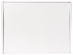 24" W X 18" H Wall Mounted Folding Desk W/ File & Pen Storage, Cork Backer - White -Displays2go Shop fdwmd1wt.ra6 preview