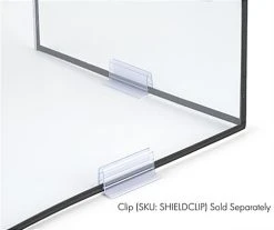 20 X 20 Desktop Sneeze Shield, PVC, Three Panels, Folding, Set Of 10 - Clear -Displays2go Shop fgcddb2.ra7 preview