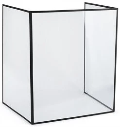 20 X 24 Desktop Sneeze Shield, PVC, Three Panels, Folding, Set Of 10 - Clear