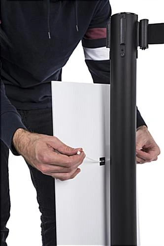 12 x 30 Pre-Printed Stanchion Sign, Curved, Crowd Control – Social Distancing 12 X 30 Pre-Printed Stanchion Sign, Curved, Crowd Control – Social Distancing -Displays2go Shop fgstscvuv1.ra4 preview