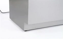 48" Quarter Vision Display Case W/Cabinets And Drawers, Ships Assembled - Silver -Displays2go Shop gtledq4slv.ra5 preview