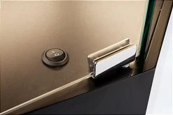 44" Quarter Vision Corner Display Case W/Drawers, Ships Assembled - Black -Displays2go Shop gtledqcblk.ra2 preview