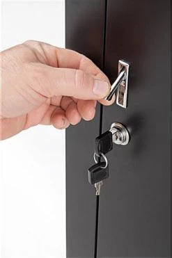 44" Quarter Vision Corner Display Case W/Drawers, Ships Assembled - Black -Displays2go Shop gtledqcblk.ra4 preview