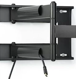 TV Wall Mount W/ Articulating Arm, Fits Monitors 32”-60”, Tilting & Rotating - Black -Displays2go Shop hvawm3260s.ra5 preview