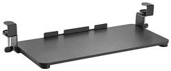Sliding Keyboard Tray Mount, Max Weight Capacity Of 4.4 Lbs, Screw-Clamps - Black