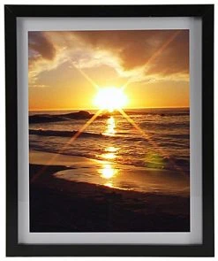 11 X 14 Picture Frame With Removable Mat, Wall Mount - Black