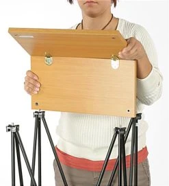 42" Tall Portable Truss Counter - Black & Wood Grain -Displays2go Shop lctfldnote.ra3 preview