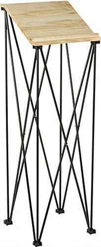 Portable Podium With Angled Reading Surface – Birch Top