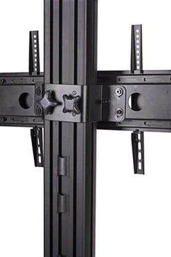 Dual TV Stand, Fits (2) Monitors 37”-60” Side By Side, Adjustable - Black -Displays2go Shop lm3760bk2b.ra6 preview