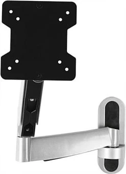 TV Wall Mount For Monitors 13 To 27", Full Motion Articulating Bracket - Silver -Displays2go Shop lmgas1327ed.ra2 preview