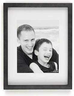 11 X 14 Wood Picture Frame For Wall, Matted To 8 X 10 - Black