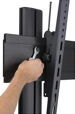 TV Stand For Floor With Flat Base, Fits 50”-110” Monitors, Tilting Bracket- Black -Displays2go Shop lpgp110b.ra3 preview