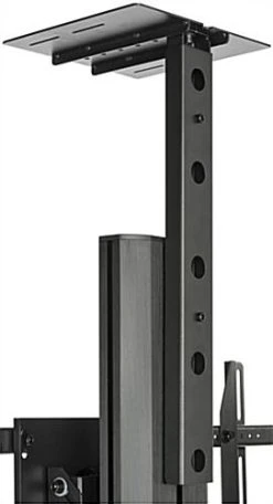 TV Stand W/ Locking Storage, Monitors 30 - 84", Power Outlets, Camera Mount – Black -Displays2go Shop lpgp36fbc.ra7 preview