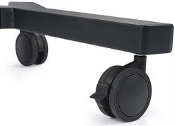 Height Adjustable Laptop Stand, Wheeled, Integrated Power Outlets- Black -Displays2go Shop lpgpnbct1.ra5 preview