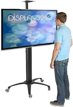 TV Stand With Portable Case, Fits Monitors 30 - 84-In, Wheels & Camera Mount – Black -Displays2go Shop lpgpwbc.ra7 preview