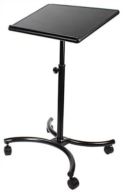 Height Adjustable Laptop Stand W/ Tilting 28" Platform - Black
