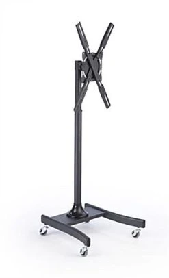 TV Stand With Wheels, Fits Monitors 32-47", Height-Adjustable – Black -Displays2go Shop mb842blk.ra3 preview