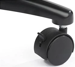 TV Stand With Shelf, Fits Monitors 32”-42”, Locking Wheels, Height Adjustable - Black -Displays2go Shop mbs3242blk.ra4 preview