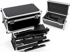 TV Stand W/ 28” Shelf Fits Monitors 32”-65”, Knock Down W/ Travel Case – Black -Displays2go Shop mbtvkdbkbbk.ra4 preview