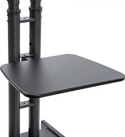 TV Stand W/ 19” Shelf Fits Monitors 32”-65”, Collapsible W/ Travel Case – Black -Displays2go Shop mbtvkdbksbk.ra5 preview