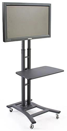 LCD TV Stands w/ 28" Shelf, Fits Monitors 32 to 70 inches, Height-Adjustable – Black LCD TV Stands W/ 28" Shelf, Fits Monitors 32 To 70 Inches, Height-Adjustable – Black -Displays2go Shop mbtvsbk2ls.ra2 preview