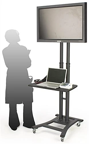 LCD TV Stands w/ 28" Shelf, Fits Monitors 32 to 70 inches, Height-Adjustable – Black LCD TV Stands W/ 28" Shelf, Fits Monitors 32 To 70 Inches, Height-Adjustable – Black -Displays2go Shop mbtvsbk2ls.ra3 preview