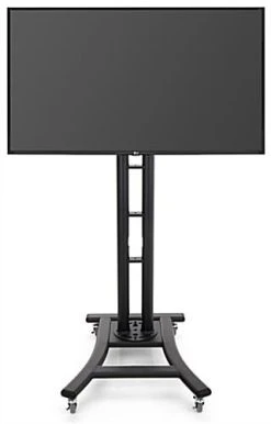 Black LED TV Stand Features 8 Height Adjustments And A Tilting Bracket 4 Black LED TV Stand Features 8 Height Adjustments And A Tilting Bracket -Displays2go Shop mbtvsbkbv2.ra2 preview