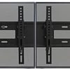 Video Wall Mount For (2) 26" - 32" TV Screens, Tilting Bracket - Black