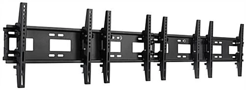 Video Wall Mount for (4) 26" - 42" TV Screens, Tilting Bracket - Black Video Wall Mount For (4) 26" - 42" TV Screens, Tilting Bracket - Black -Displays2go Shop mnbd2642s4.ra2 preview