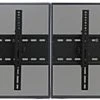 Video Wall Mount For (2) 30" - 60" TV Screens, Tilting Bracket - Black
