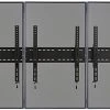 Video Wall Mount For (3) 30" - 60" TV Screens, Portrait, Tilting Bracket - Black