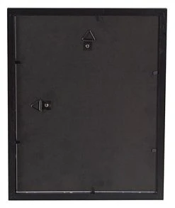 11 X 14 Wood Picture Frame For Wall Mount, Matted To 5 X 7, White Mat - Black -Displays2go Shop mpf1114bkf.ra5 preview