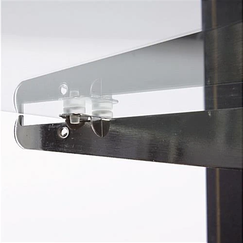 Retail Counter w/ Black Cabinet Base, Sliding Doors & Adjustable Shelf Retail Counter W/ Black Cabinet Base, Sliding Doors & Adjustable Shelf -Displays2go Shop mrchv4bkkd.ra2 preview