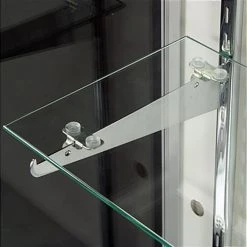 Retail Counter W/ Black Finish, Storage Space, Adjustable Shelf & Sliding Doors -Displays2go Shop mrchv6bkkd.ra2 preview