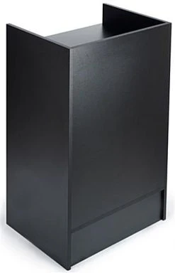 Black Cash Wrap W/ 3 Adjustable Storage Shelves