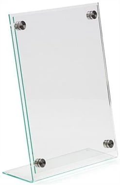 Workshop Series 8.5 X 11 Acrylic Sign Holder With Slant Back Design - Clear