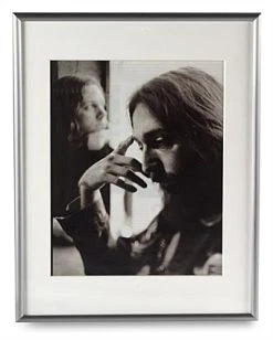 11 X 14 Picture Frame, Tabletop Or Wall, Matted To 8x10, White Mat, Aluminum - Silver -Displays2go Shop pfa10slv810.ra2 preview