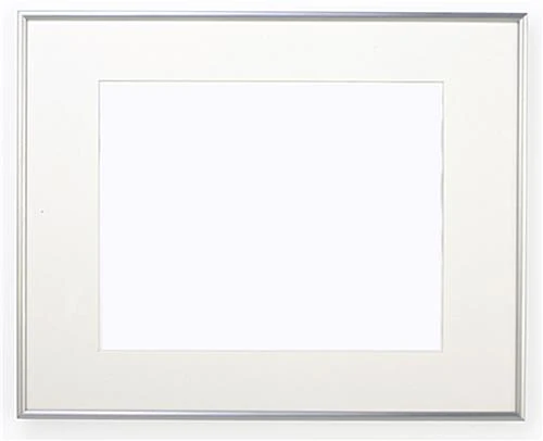 16 x 20 Poster Frame for Wall, Matted to 11 x 14, White Mat, 3/8" Profile - Silver 16 X 20 Poster Frame For Wall, Matted To 11 X 14, White Mat, 3/8" Profile - Silver -Displays2go Shop pfa10sv162.ra1 preview
