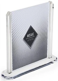 8.5 X 11 Acrylic Sign Holder For Tabletop Use, Double-sided, Top Insert - Clear