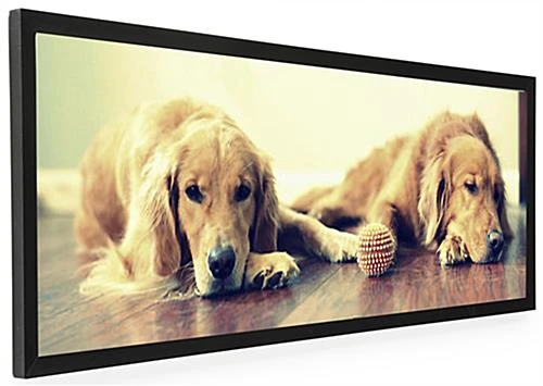 Black Panoramic Print Frame for 40" x 13-1/2" Pictures Black Panoramic Print Frame For 40" X 13-1/2" Pictures -Displays2go Shop pnfa40135b.rw preview