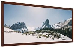40 X 13.5 Panoramic Picture Frame For Wall, 1-inch Profile - Dark Brown Wood