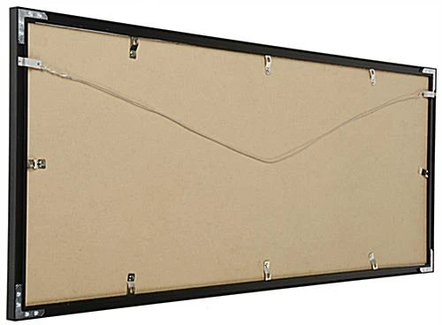 36" x 12" Black Panoramic Picture Frame with White Mat Board 36" X 12" Black Panoramic Picture Frame With White Mat Board -Displays2go Shop pnfamb hardware 4nails preview