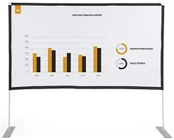 88 X 78 Projector Screen W/ Outdoor Stand & Ground Stakes, 100 In. Diagonal - White 2 88 X 78 Projector Screen W/ Outdoor Stand & Ground Stakes, 100 In. Diagonal - White -Displays2go Shop pps100in.ra2 preview