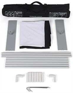 88 X 78 Projector Screen W/ Outdoor Stand & Ground Stakes, 100 In. Diagonal - White 3 88 X 78 Projector Screen W/ Outdoor Stand & Ground Stakes, 100 In. Diagonal - White -Displays2go Shop pps100in.ra3 preview