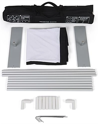 88 x 78 Projector Screen w/ Outdoor Stand & Ground Stakes, 100 in. Diagonal - White 88 X 78 Projector Screen W/ Outdoor Stand & Ground Stakes, 100 In. Diagonal - White -Displays2go Shop pps100in.ra3 preview