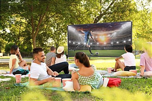 88 x 78 Projector Screen w/ Outdoor Stand & Ground Stakes, 100 in. Diagonal - White 88 X 78 Projector Screen W/ Outdoor Stand & Ground Stakes, 100 In. Diagonal - White -Displays2go Shop pps100in.ra5 preview
