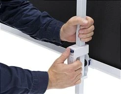 63 X 36 Projector Screen With Tripod Stand, 72-inch Retractable Screen - Black -Displays2go Shop prstri72.ra6 preview