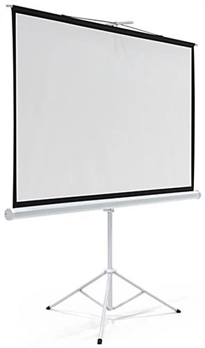 79 x 45 Projector Screen with Tripod Stand, 90-inch Retractable Screen - Black 79 X 45 Projector Screen With Tripod Stand, 90-inch Retractable Screen - Black -Displays2go Shop prstri90.ra1 preview