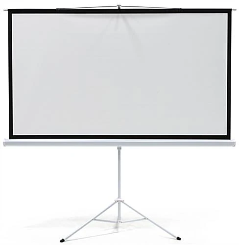 79 x 45 Projector Screen with Tripod Stand, 90-inch Retractable Screen - Black 79 X 45 Projector Screen With Tripod Stand, 90-inch Retractable Screen - Black -Displays2go Shop prstri90.ra3 preview