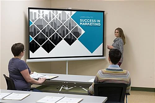 79 x 45 Projector Screen with Tripod Stand, 90-inch Retractable Screen - Black 79 X 45 Projector Screen With Tripod Stand, 90-inch Retractable Screen - Black -Displays2go Shop prstri90.renv preview